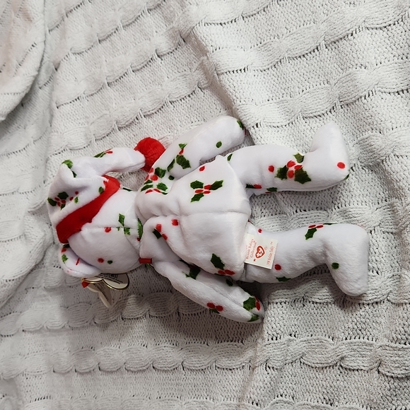 🕸98" Ty Beanie Baby " Holiday Teddy " Bear, With Tags Attached - Picture 6 of 12